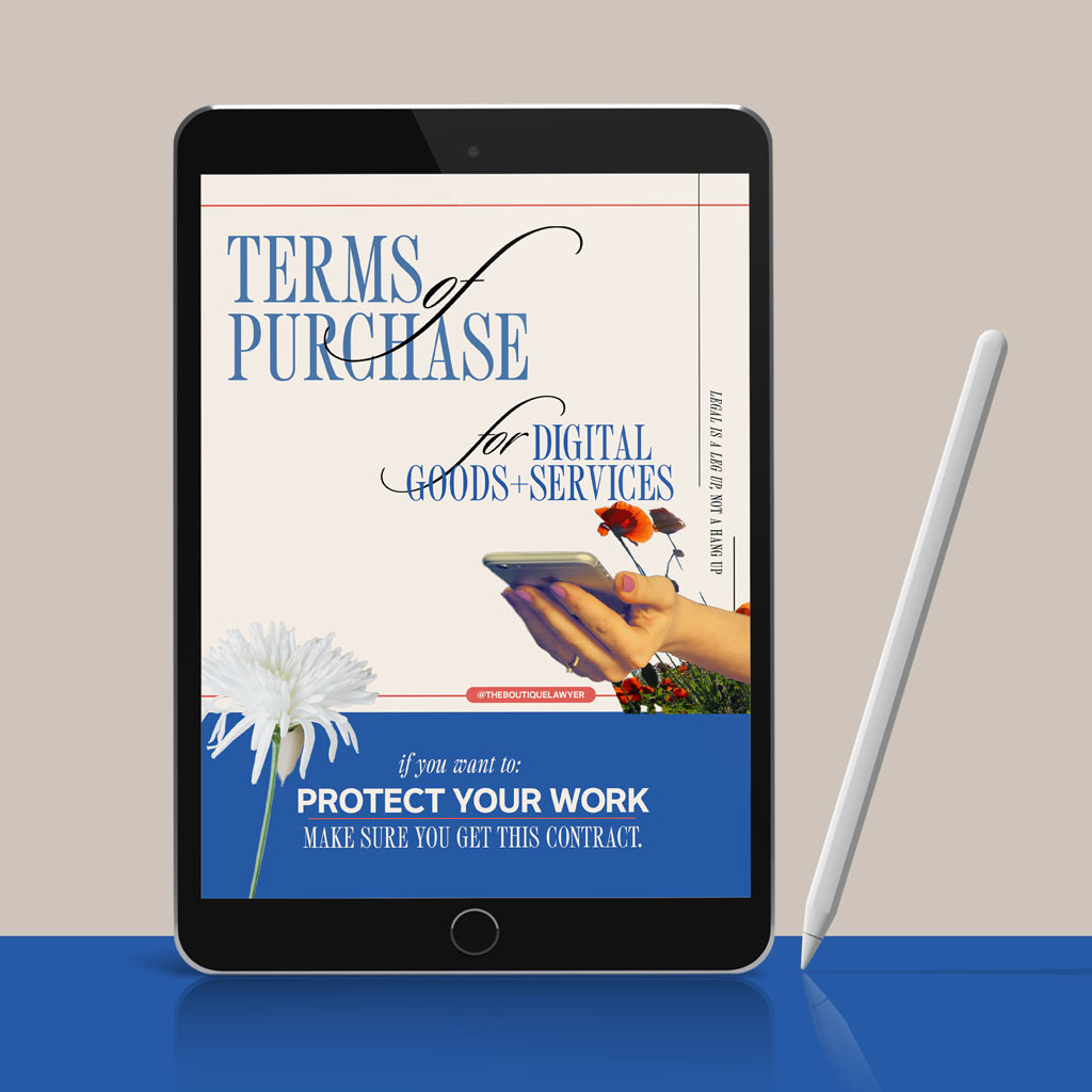 Terms Of Purchase Template For Digital Goods And Services | The