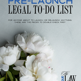 Pre-Launch Legal To-Do List