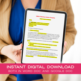 A behind the scenes look at the digital download for the DMCA letter template to protect your content from copyright infringement