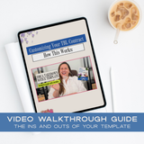 A tablet depicting a video walkthrough of how to use and customize your DMCA takedown notice template to help you protect your content quickly with a coffee cup in the background