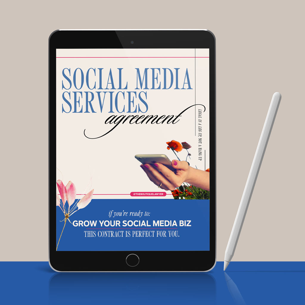 Social Media Services Agreement